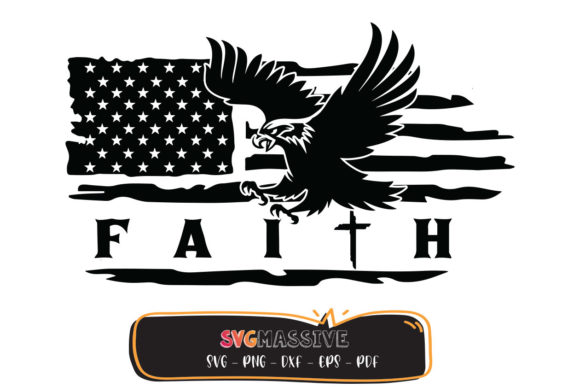 Distressed American Flag SVG