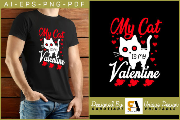 My Cat Is My Valentine: Graphics for Crafts & Content