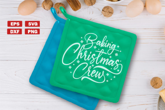 Pot Holder Quotes SVG Baking Christmas