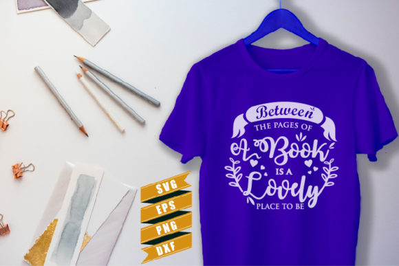 Reading Quotes SVG Between the Page: Graphics for Crafts & Branding