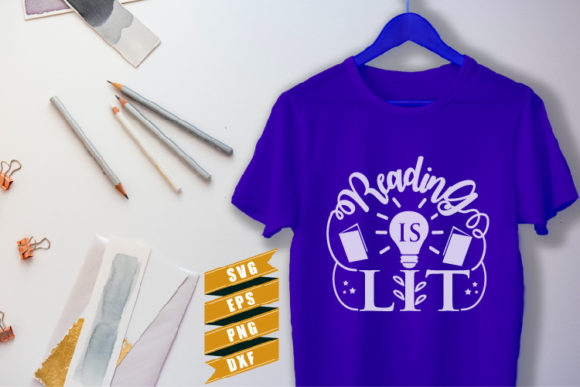 Reading Quotes SVG Reading is Lit: Graphics for Crafts